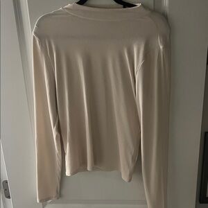 No Boundaries Cream Long Sleeve Top